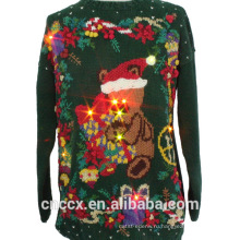 14STC8060 2016 горячая освещенный Рождественский свитер с светодиодные фонари